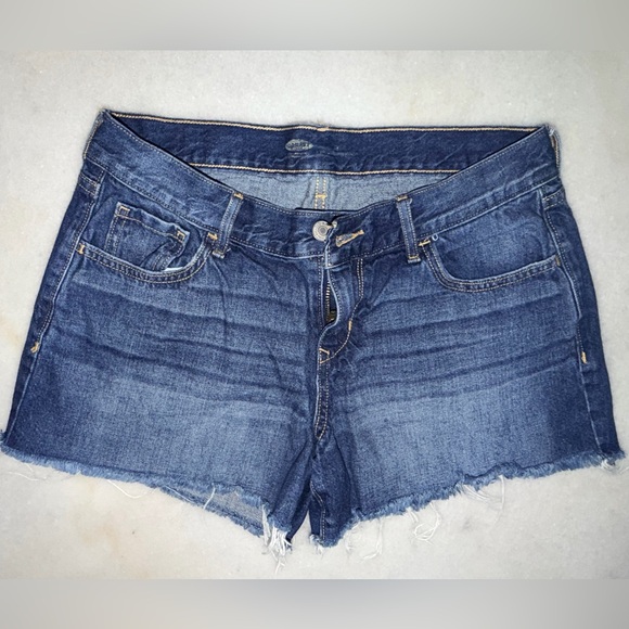 Old Navy Pants - Old Navy Dark Blue Denim Cutoff Shorts